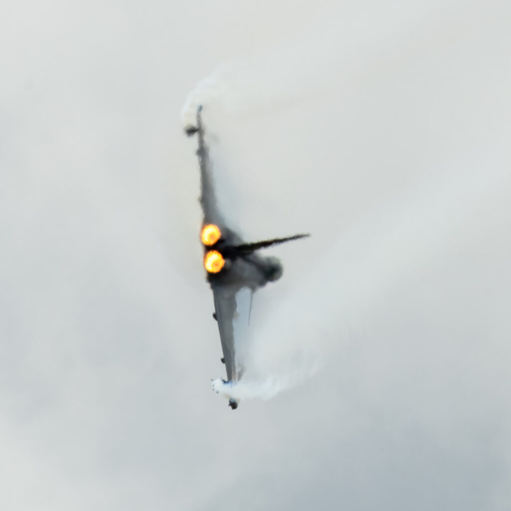Un Eurofighter Typhoon dell'Aeronautica Militare italiana