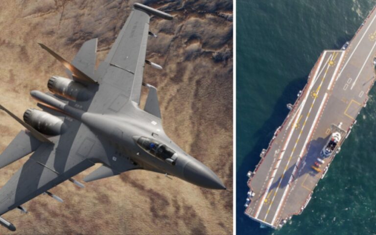 La Cina presenta il J-15T sulla portaerei Fujian, il caccia imbarcato con la maggiore autonomia