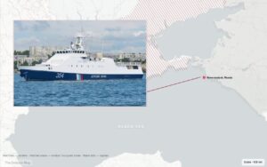 L’Ucraina afferma di aver affondato una nave da pattuglia russa al largo di Novorossiysk